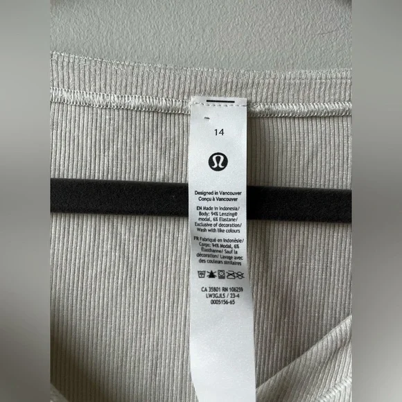 Lululemon Side-Cinch Ribbed Cardigan in Bone - Picture 5 of 5